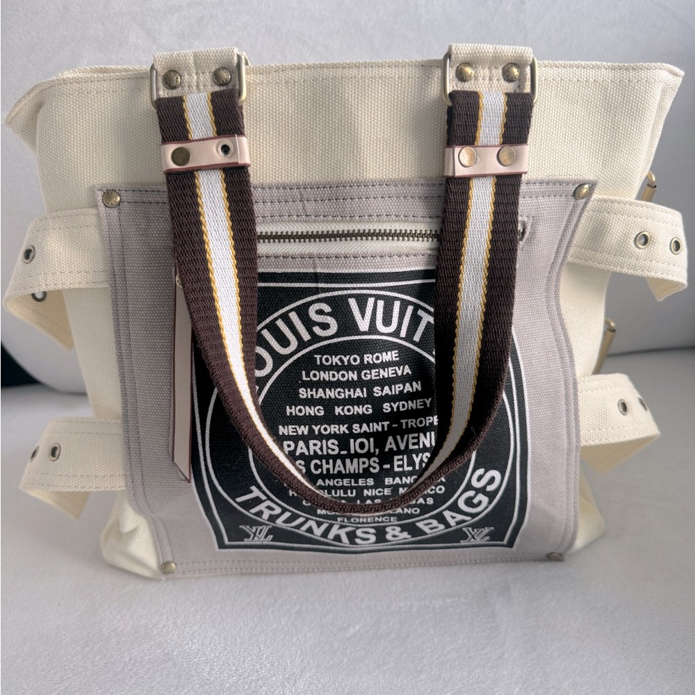 LV Globe Shoppers Cabas Canvas tote bag